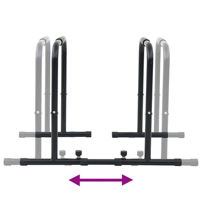 Dip Bar Manual Black 116 x 66 x 74.5 cm Powder-Coated Steel