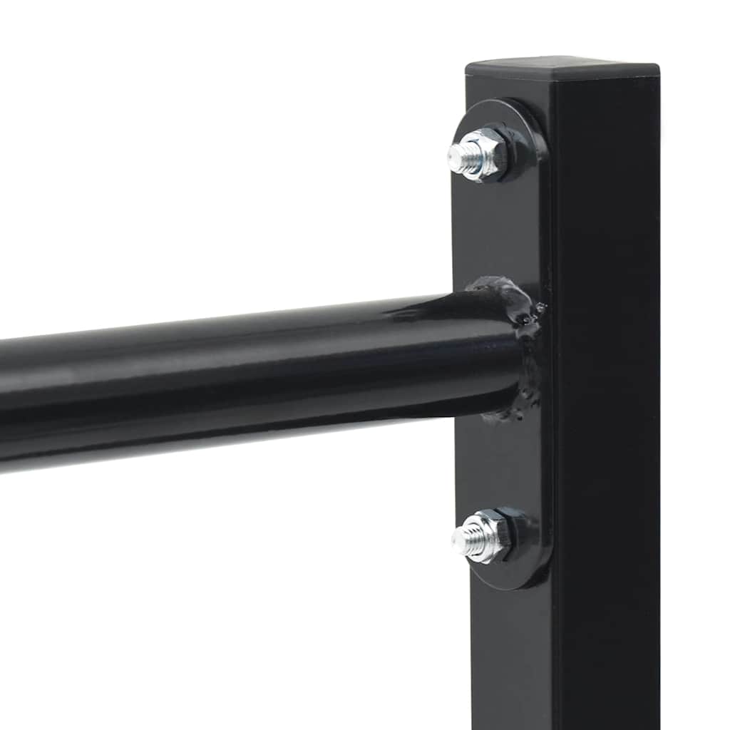 Dip Station 2 pcs Black 55 x 90 x 104.5 cm Powder-Coated Steel