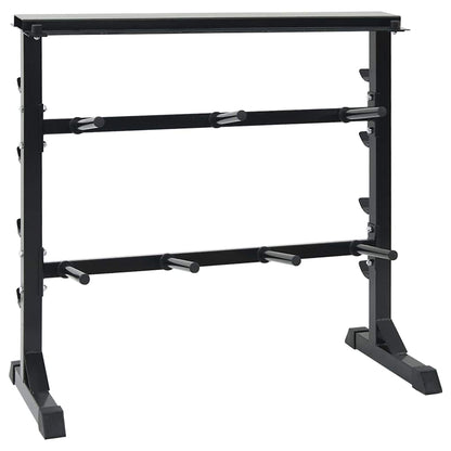 Dumbbell Rack Black 99 x 45 x 95.5 cm Powder-Coated Steel
