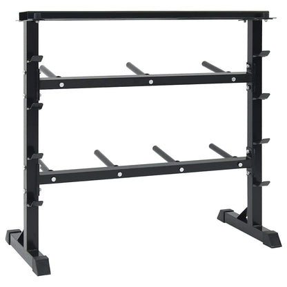 Dumbbell Rack Black 99 x 45 x 95.5 cm Powder-Coated Steel