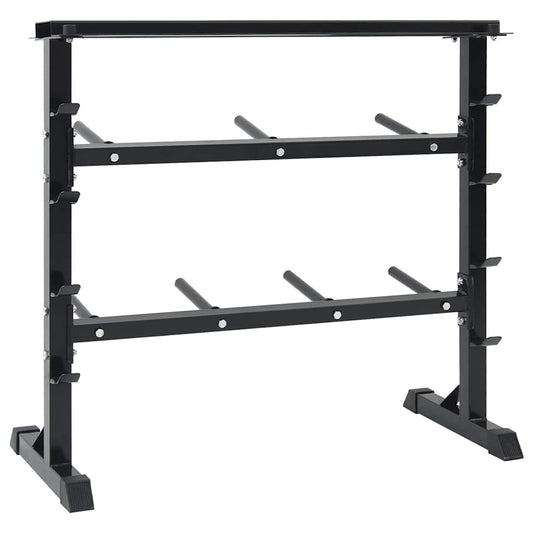 Dumbbell Rack Black 99 x 45 x 95.5 cm Powder-Coated Steel