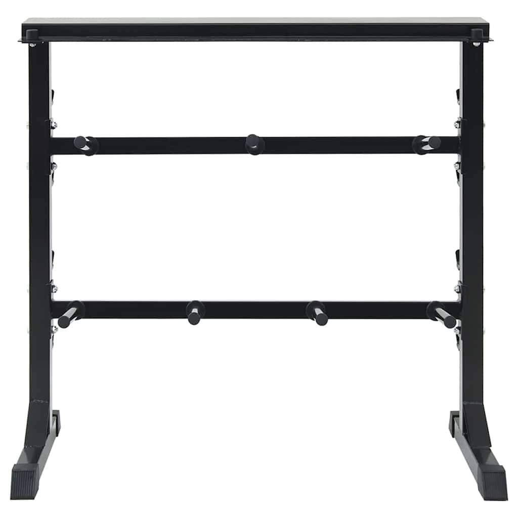 Dumbbell Rack Black 99 x 45 x 95.5 cm Powder-Coated Steel