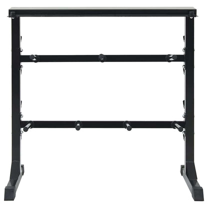Dumbbell Rack Black 99 x 45 x 95.5 cm Powder-Coated Steel