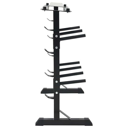 Dumbbell Rack Black 99 x 45 x 95.5 cm Powder-Coated Steel
