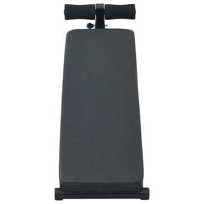 Sit Up Bench Black 124 x 33.5 x 55 cm Powder-Coated Steel