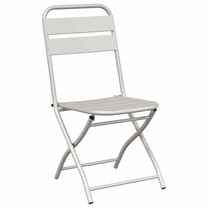 Bistro Set 3 pcs Beige Steel