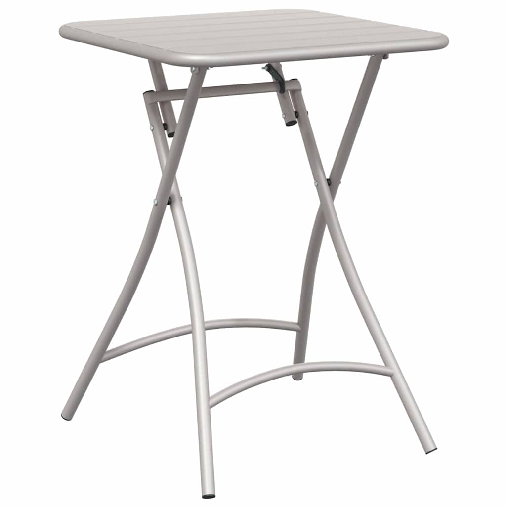Bistro Set 3 pcs Beige Steel