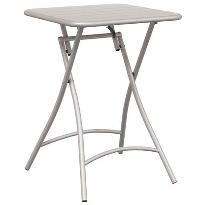 Bistro Set 3 pcs Beige Steel