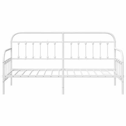 Daybed Frame White 75 x 190 cm Powder-Coated Steel