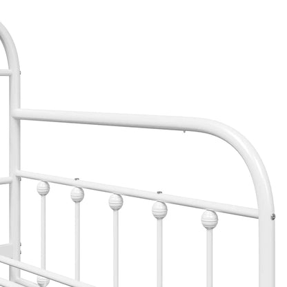 Daybed Frame White 107 x 203 cm Powder-Coated Steel