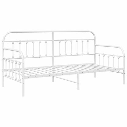 Daybed Frame White 107 x 203 cm Powder-Coated Steel