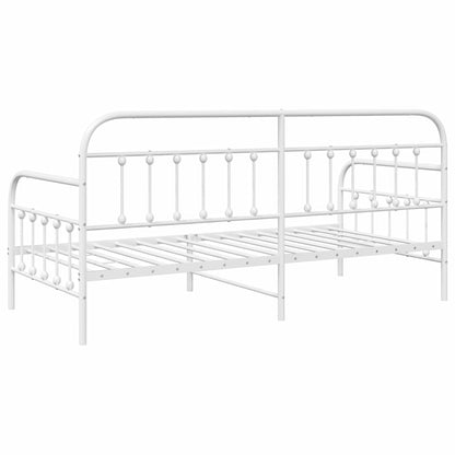 Daybed Frame White 107 x 203 cm Powder-Coated Steel