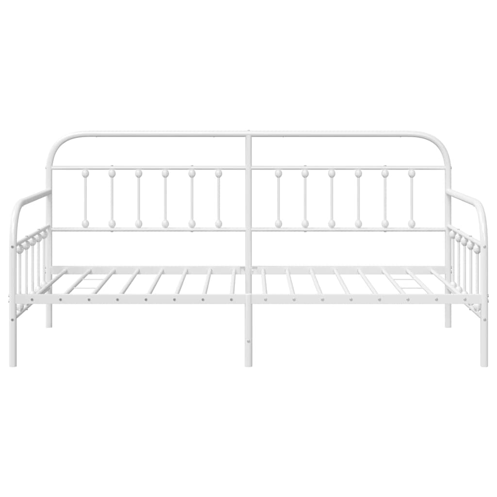 Daybed Frame White 107 x 203 cm Powder-Coated Steel