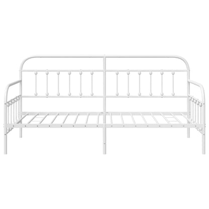 Daybed Frame White 107 x 203 cm Powder-Coated Steel