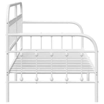 Daybed Frame White 107 x 203 cm Powder-Coated Steel