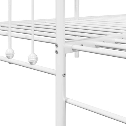 Daybed Frame White 107 x 203 cm Powder-Coated Steel