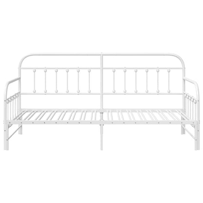 Daybed Frame White 107 x 203 cm Powder-Coated Steel