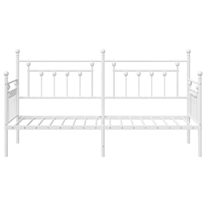 Daybed Frame White 80 x 200 cm Steel