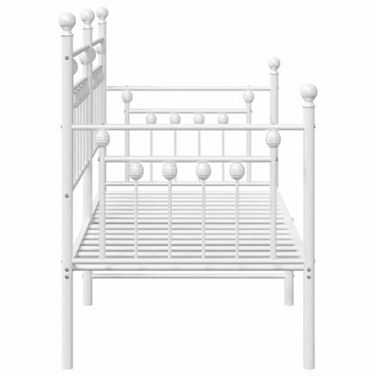 Daybed Frame White 80 x 200 cm Steel