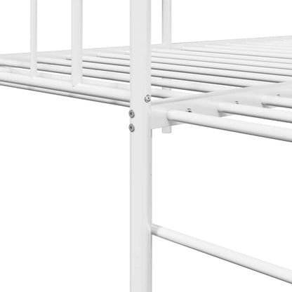 Daybed Frame White 90 x 190 cm Steel