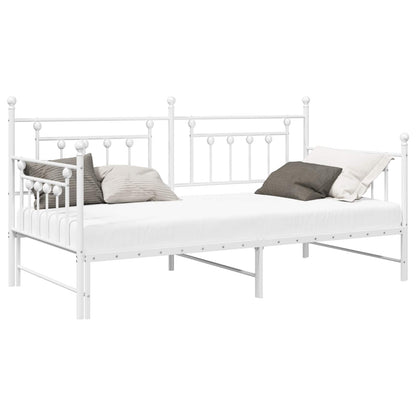 Daybed Frame White 90 x 190 cm Steel