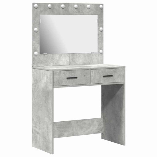 Dressing Table Concrete Grey 78.5 x 41 x 135 cm Engineered Wood