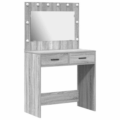 Dressing Table Grey Sonoma 78.5 x 41 x 135 cm Engineered Wood