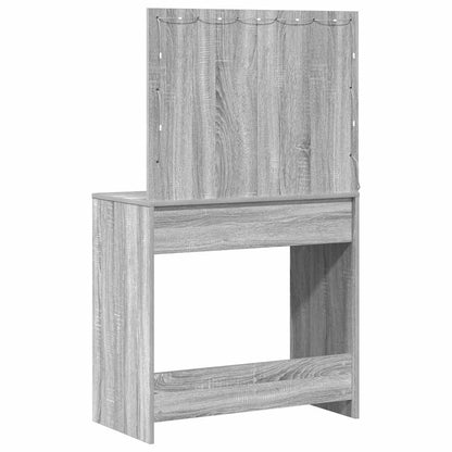 Dressing Table Grey Sonoma 78.5 x 41 x 135 cm Engineered Wood