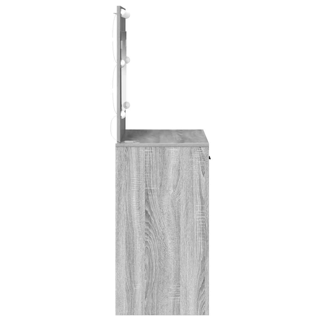 Dressing Table Grey Sonoma 78.5 x 41 x 135 cm Engineered Wood