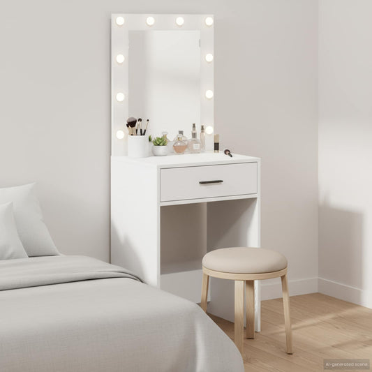 Dressing Table White 50 x 41 x 135 cm Engineered Wood