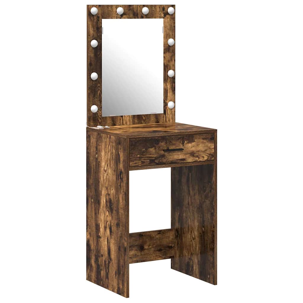 Dressing Table Smoked Oak 50 x 41 x 135 cm Engineered Wood
