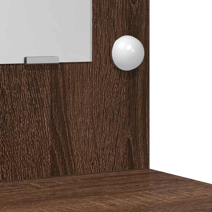 Dressing Table Brown Oak 50 x 41 x 135 cm Engineered Wood