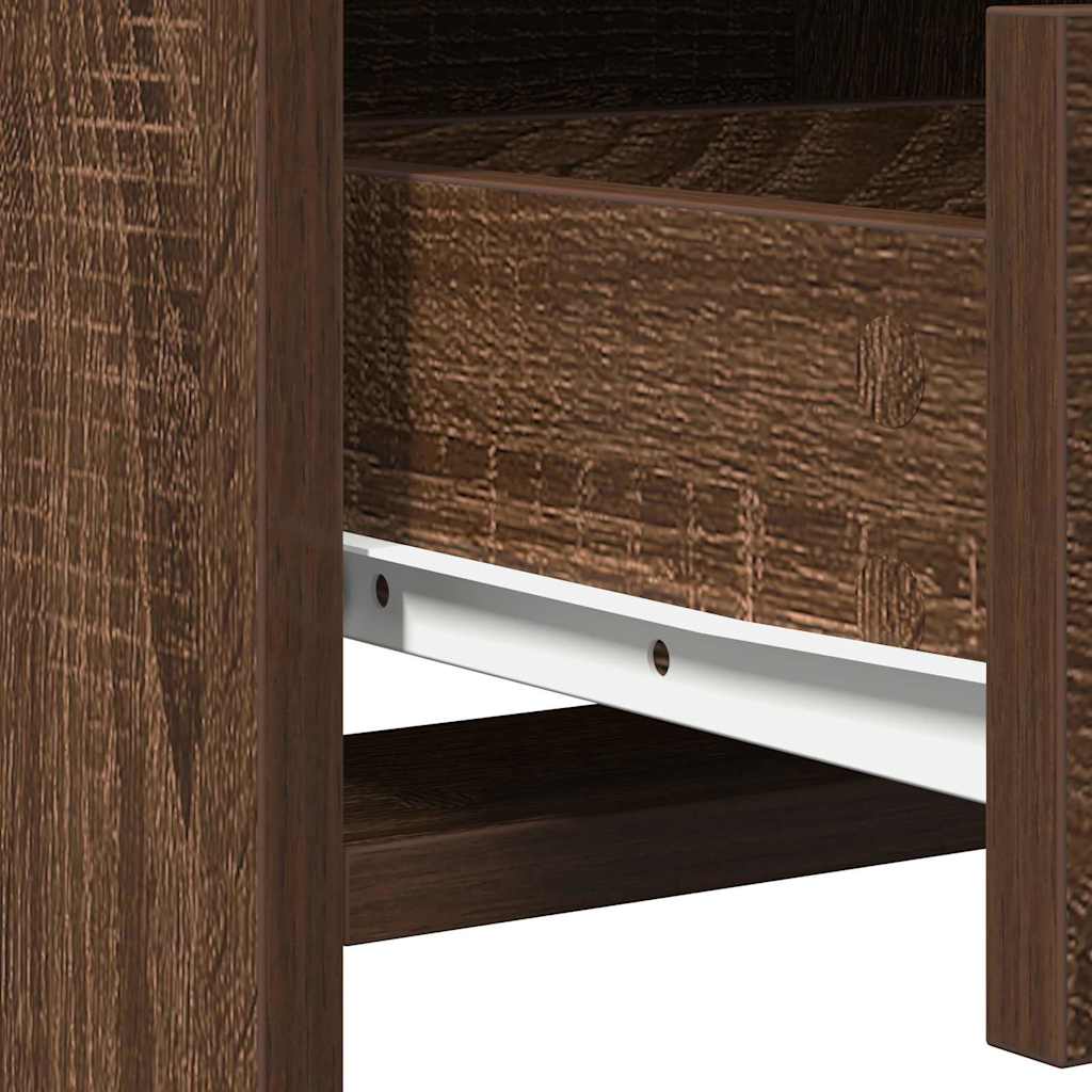 Dressing Table Brown Oak 50 x 41 x 135 cm Engineered Wood