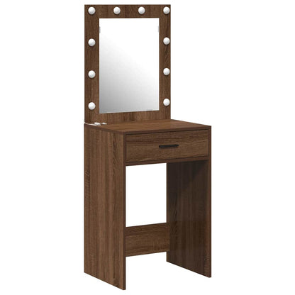 Dressing Table Brown Oak 50 x 41 x 135 cm Engineered Wood