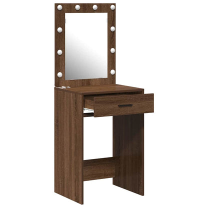 Dressing Table Brown Oak 50 x 41 x 135 cm Engineered Wood