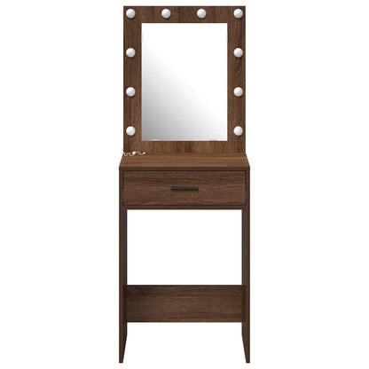 Dressing Table Brown Oak 50 x 41 x 135 cm Engineered Wood