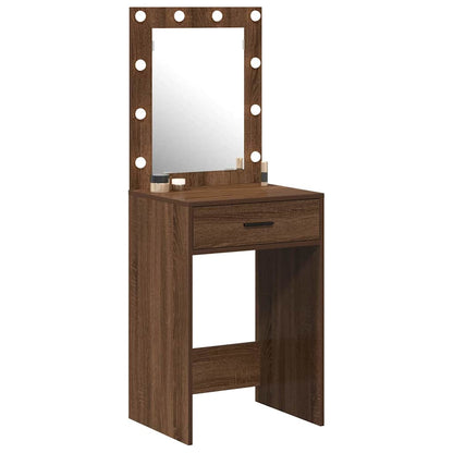 Dressing Table Brown Oak 50 x 41 x 135 cm Engineered Wood