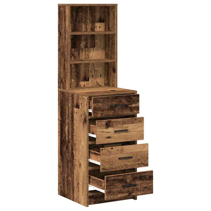 Highboard with Drawer Old wood 40 x 41 x 135 cm Engineered wood