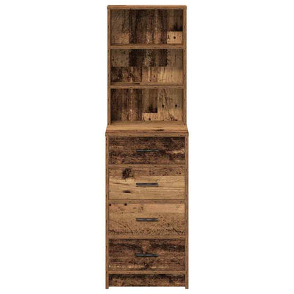 Highboard with Drawer Old wood 40 x 41 x 135 cm Engineered wood