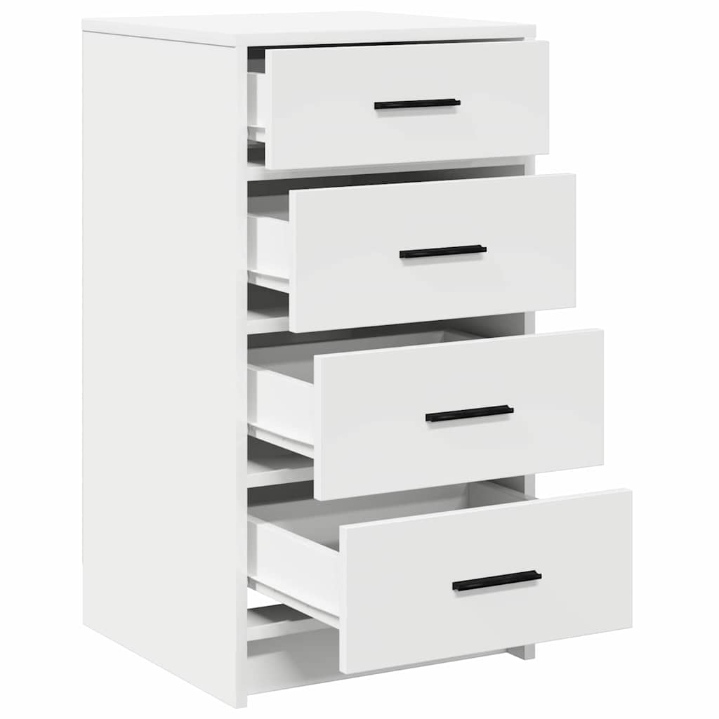Sideboard with Drawer White 40 x 41 x 75 cm Engineered wood