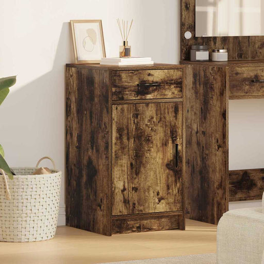 Sideboard Smoked Oak 40 x 40.5 x 75 cm Engineered Wood