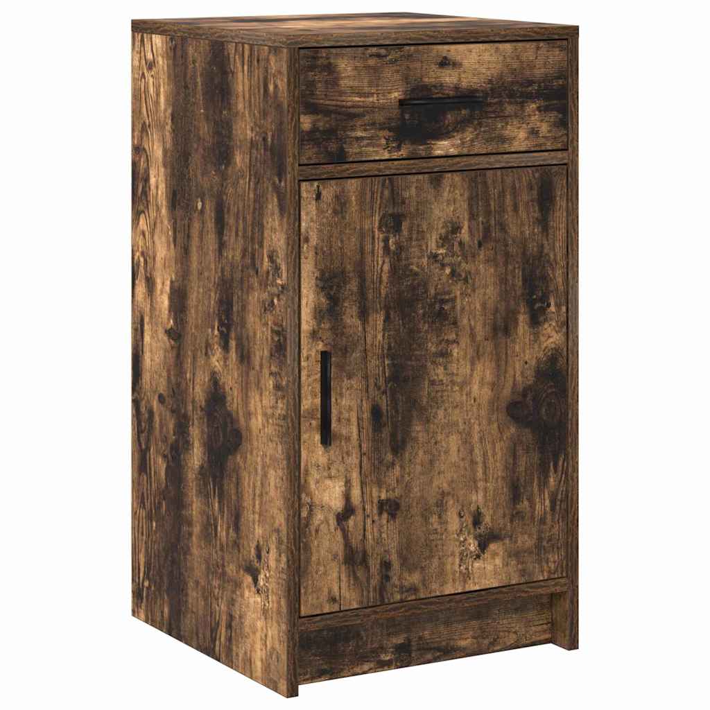 Sideboard Smoked Oak 40 x 40.5 x 75 cm Engineered wood