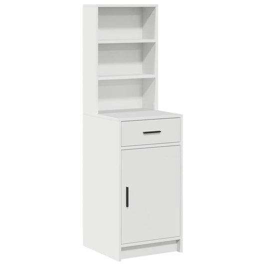 Highboard White 41 x 40 x 135 cm Engineered Wood