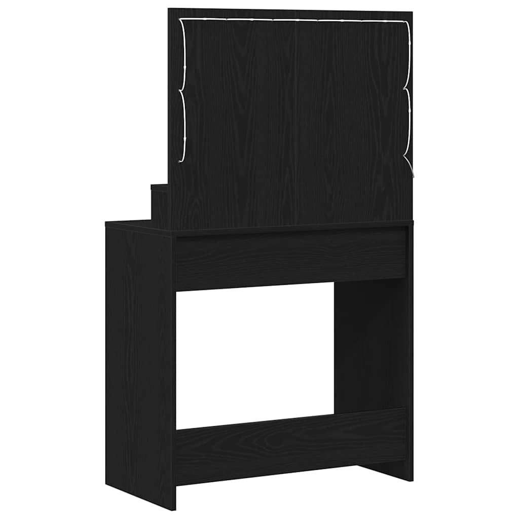 Dressing Table Black Oak 79 x 41 x 135 cm Engineered Wood