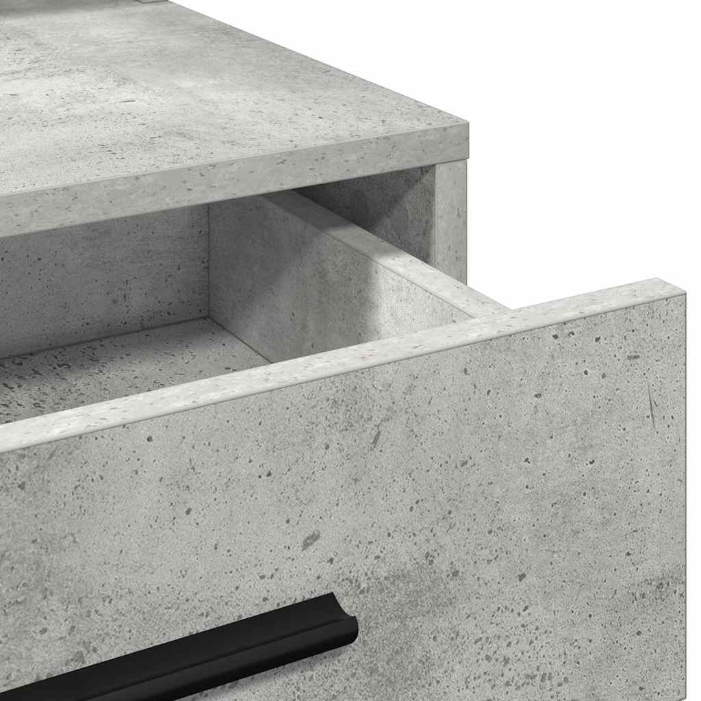 Dressing Table Concrete Grey 79 x 41 x 135 cm Engineered Wood