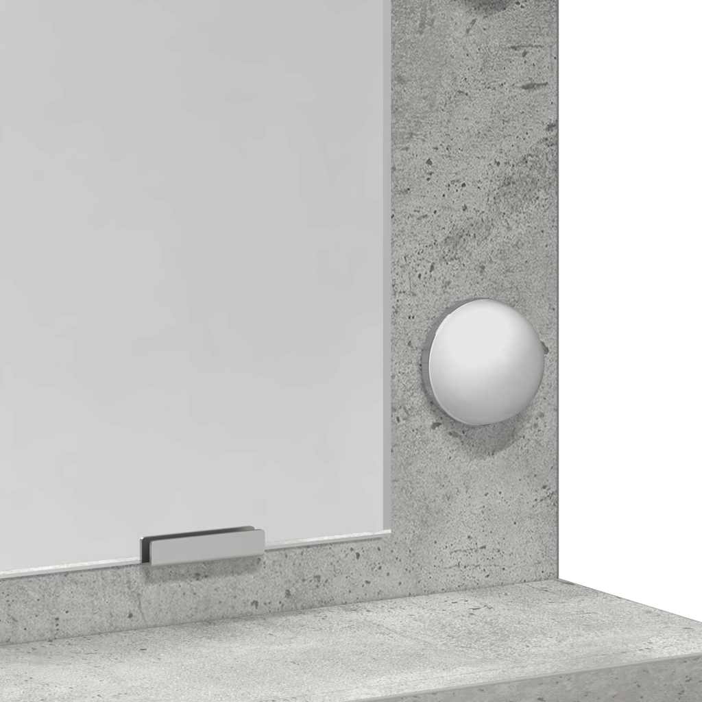 Dressing Table Concrete Grey 79 x 41 x 135 cm Engineered Wood