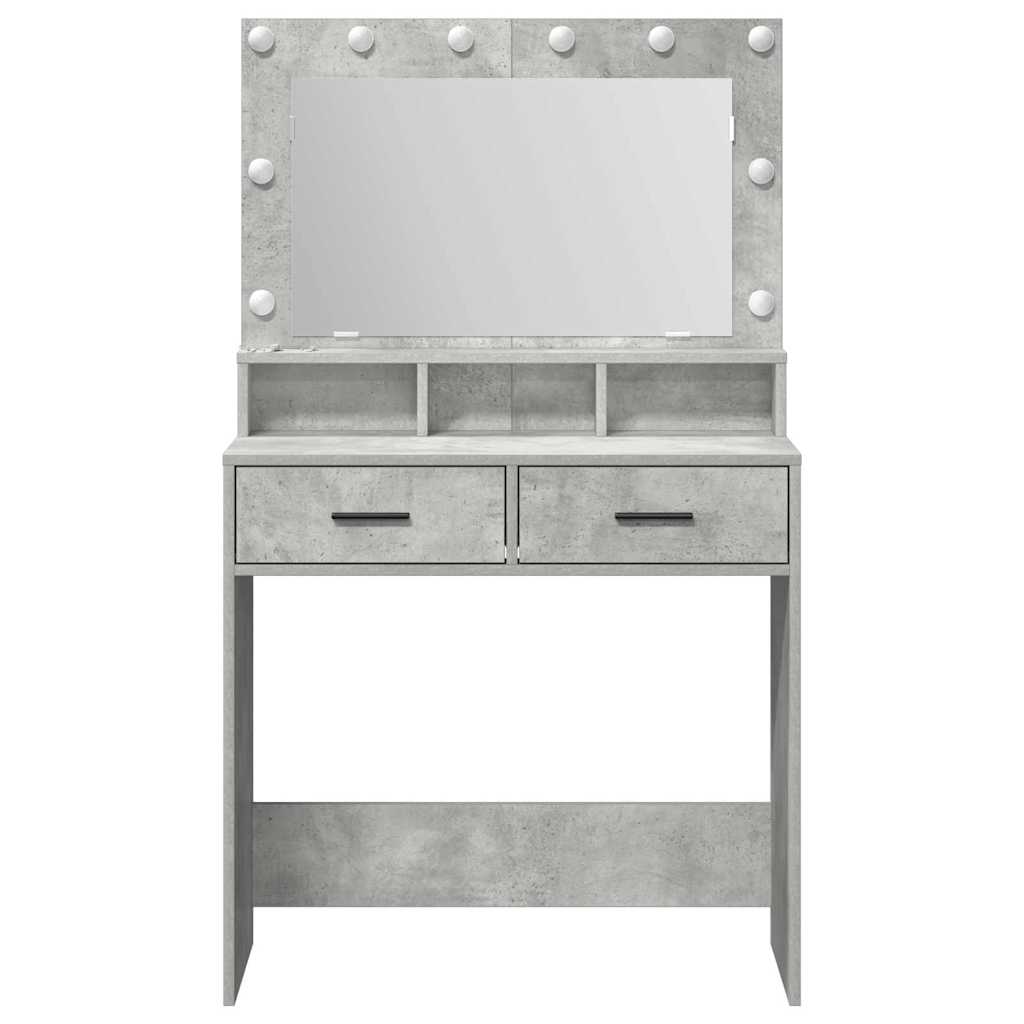 Dressing Table Concrete Grey 79 x 41 x 135 cm Engineered Wood