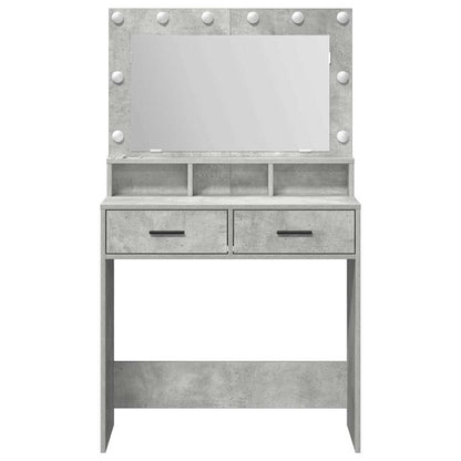 Dressing Table Concrete Grey 79 x 41 x 135 cm Engineered Wood