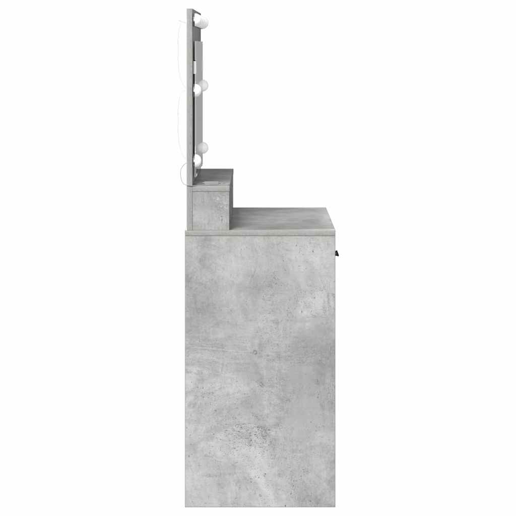 Dressing Table Concrete Grey 79 x 41 x 135 cm Engineered Wood