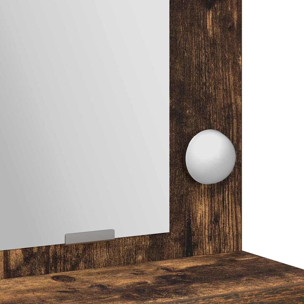 Dressing Table Smoked Oak 79 x 41 x 135 cm Engineered Wood